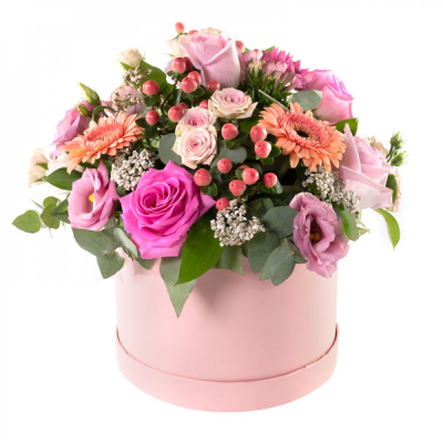 Secret Whispers - This luxury arrangement of flowers in a stylish Hat Box will be remembered for a long time!