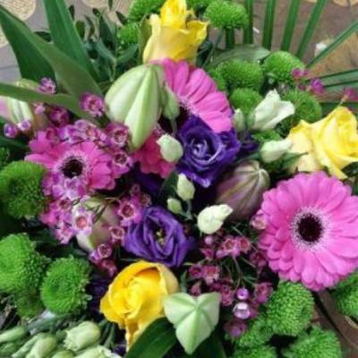 Floral Fancy - A Summery mix of fresh cut flowers perfect for any occasion!. Flowers By Beatrice in Sittingbourne can hand deliver this beautiful mix of flowers to your chosen recipient same day if ordered before 2pm.